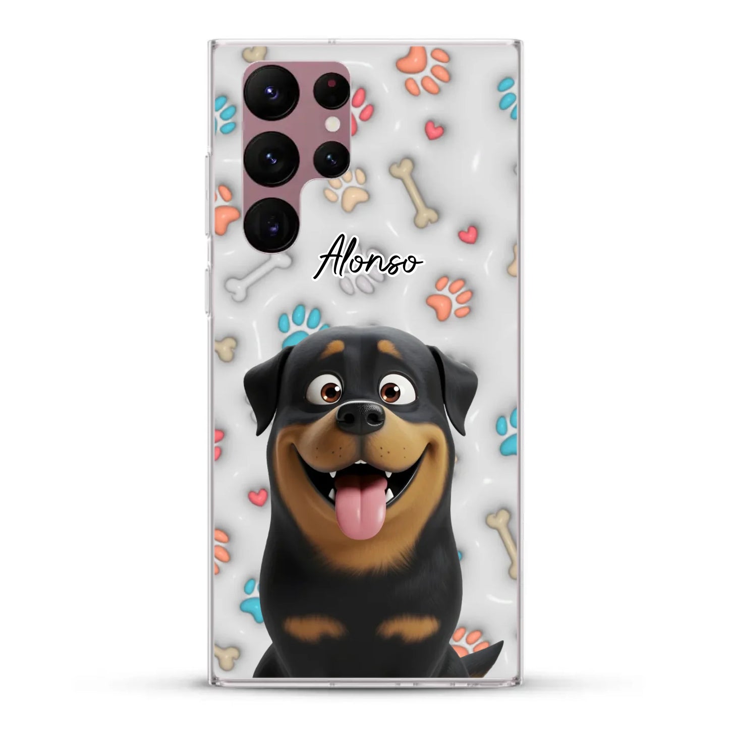Mis patitas preferidas (Efecto 3D) - Funda personalizada
