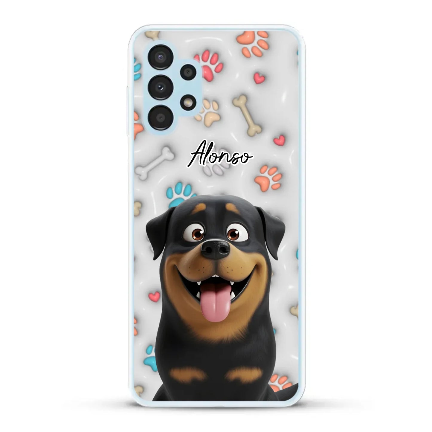 Mis patitas preferidas (Efecto 3D) - Funda personalizada