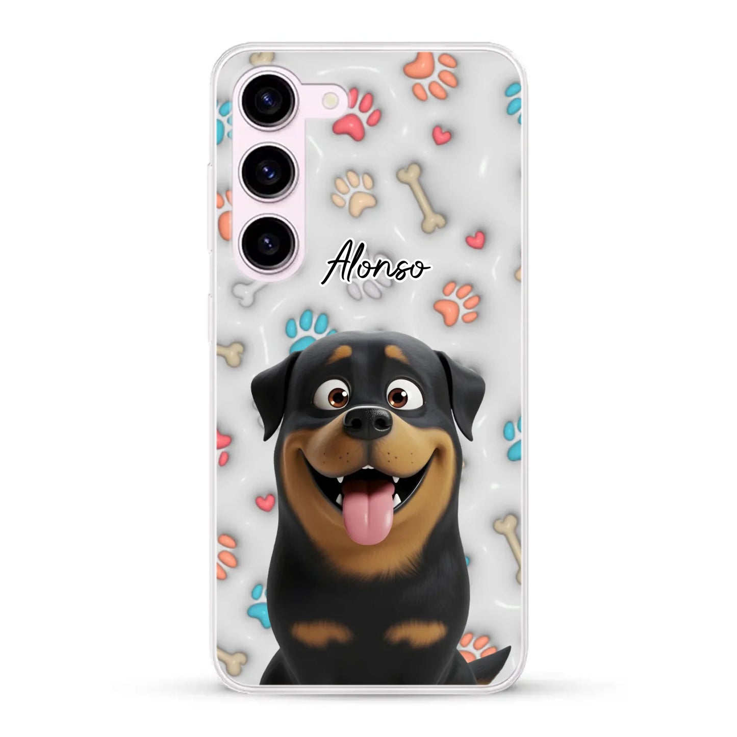 Mis patitas preferidas (Efecto 3D) - Funda personalizada