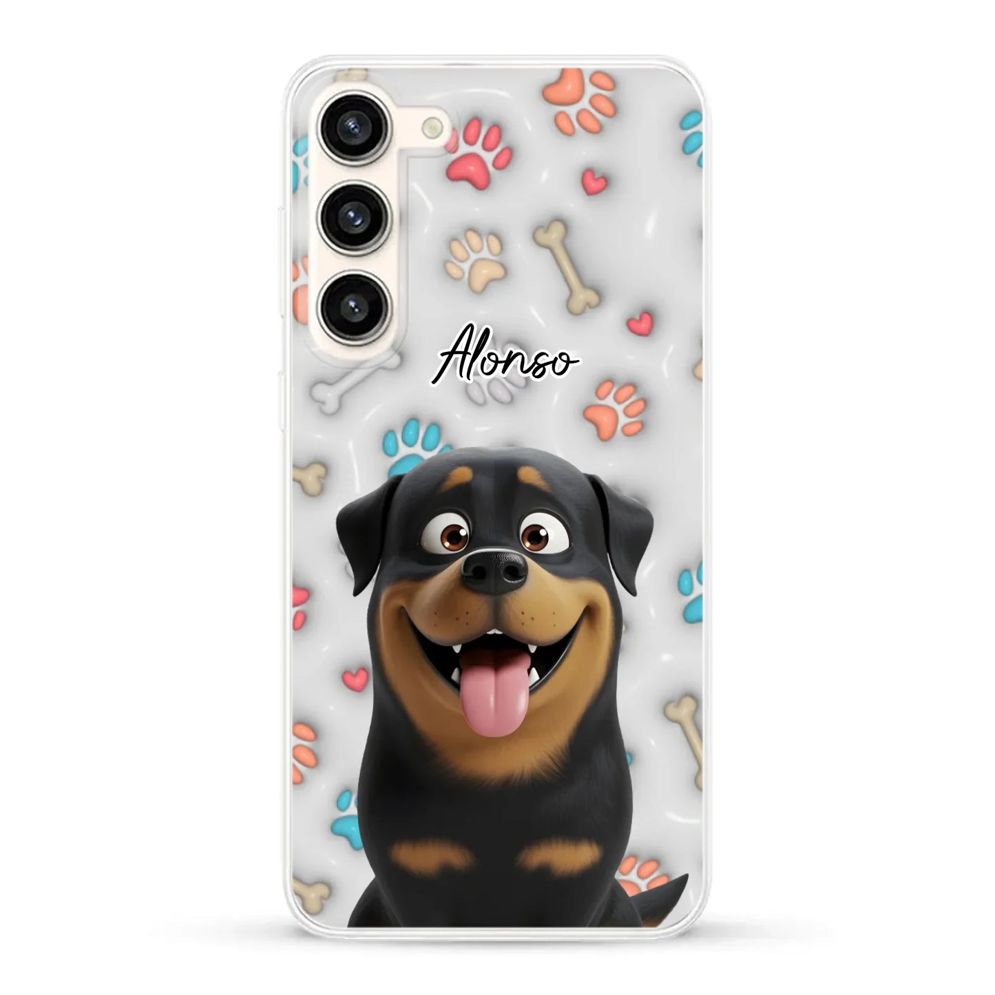 Mis patitas preferidas (Efecto 3D) - Funda personalizada