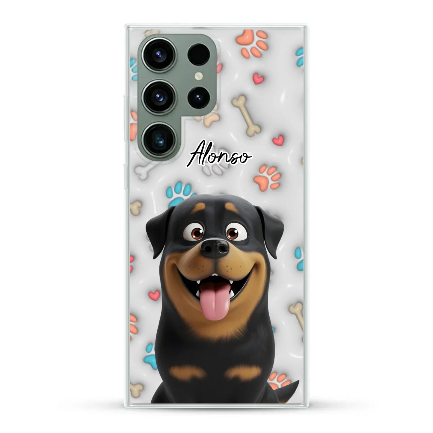 Mis patitas preferidas (Efecto 3D) - Funda personalizada