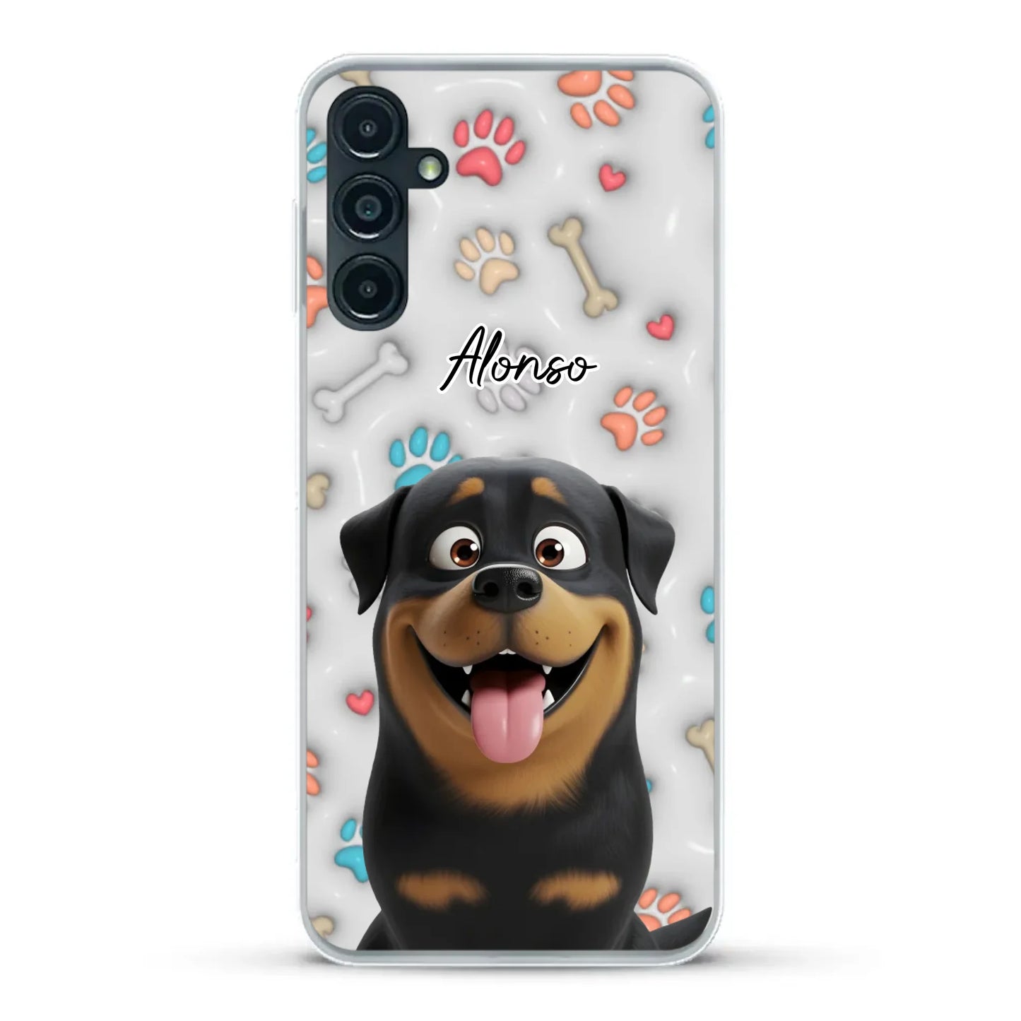 Mis patitas preferidas (Efecto 3D) - Funda personalizada