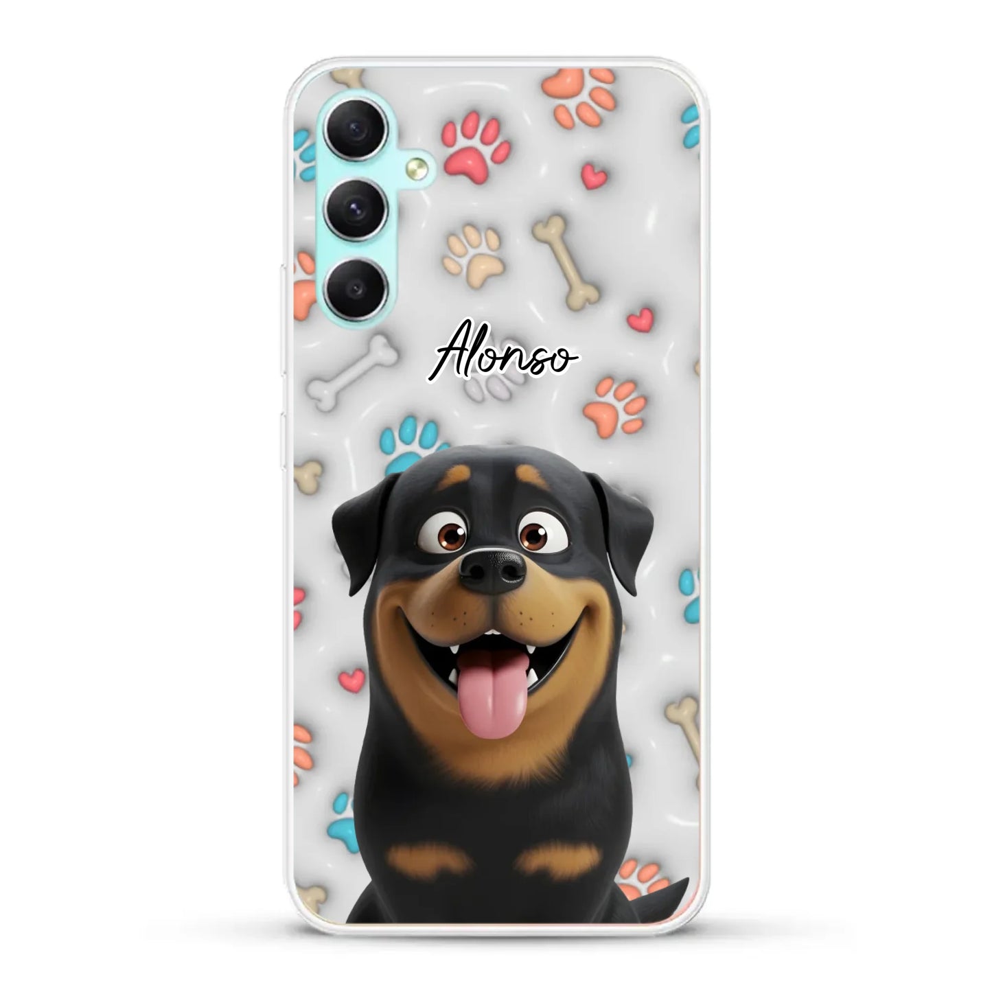 Mis patitas preferidas (Efecto 3D) - Funda personalizada