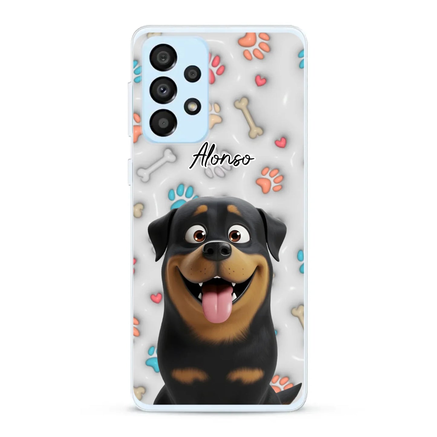 Mis patitas preferidas (Efecto 3D) - Funda personalizada