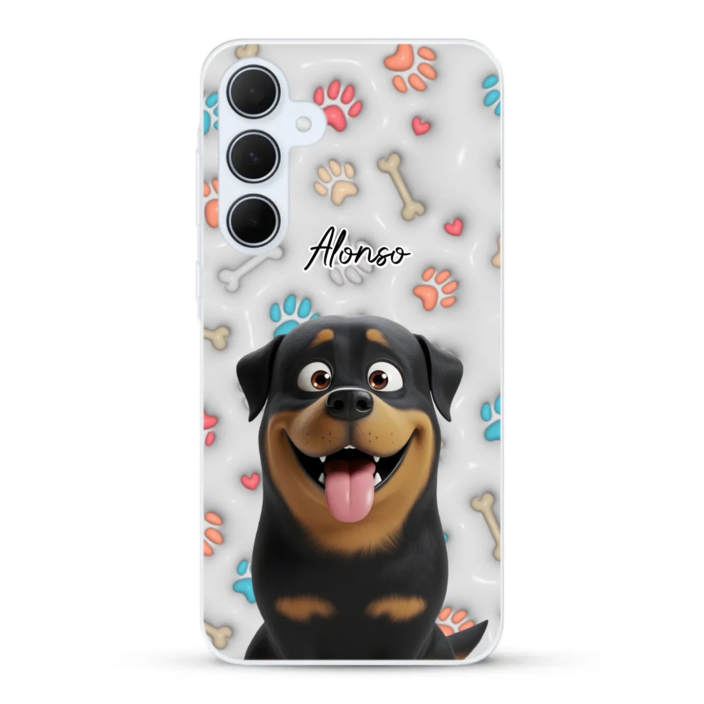 Mis patitas preferidas (Efecto 3D) - Funda personalizada