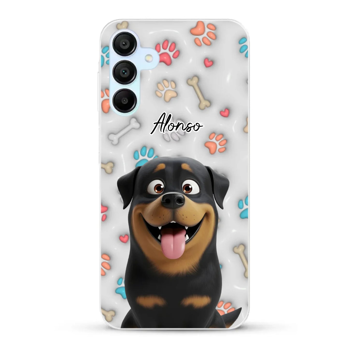 Mis patitas preferidas (Efecto 3D) - Funda personalizada