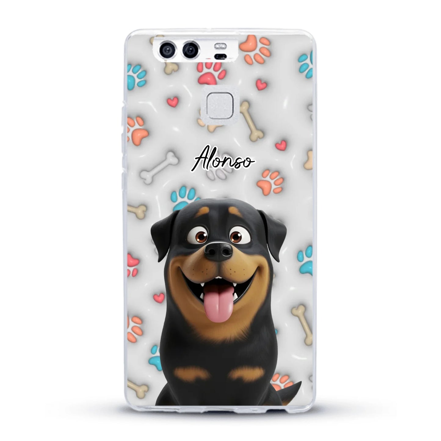Mis patitas preferidas (Efecto 3D) - Funda personalizada