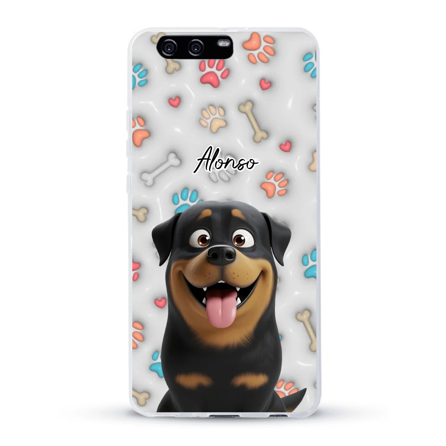 Mis patitas preferidas (Efecto 3D) - Funda personalizada