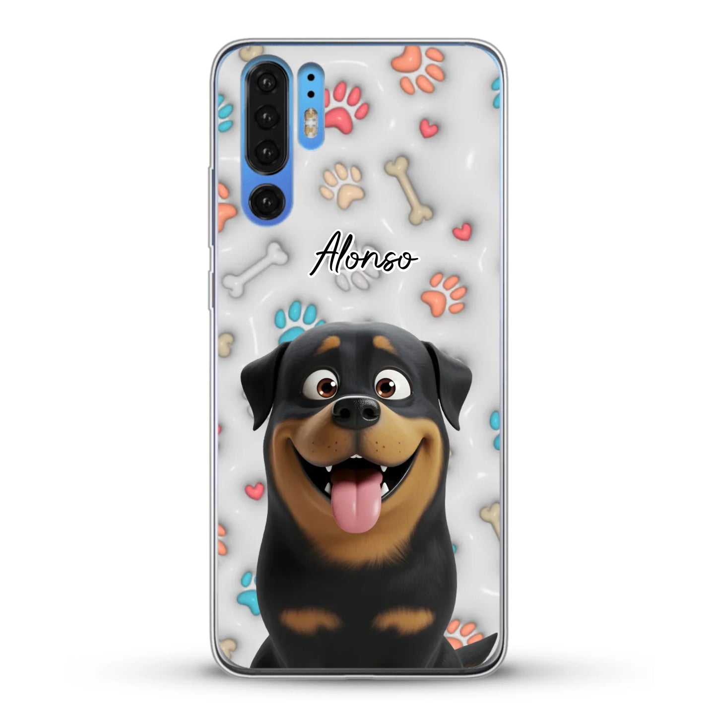 Mis patitas preferidas (Efecto 3D) - Funda personalizada
