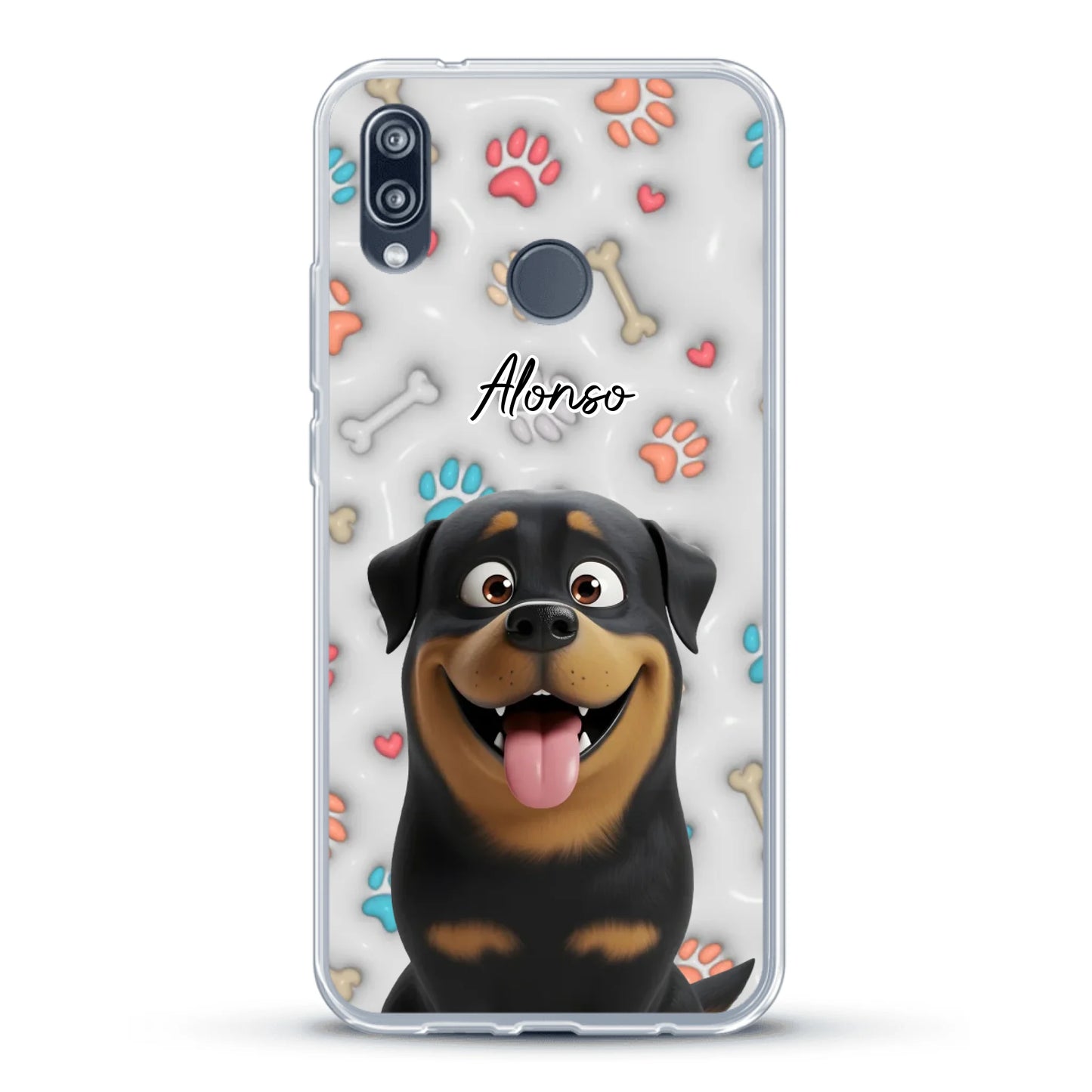 Mis patitas preferidas (Efecto 3D) - Funda personalizada