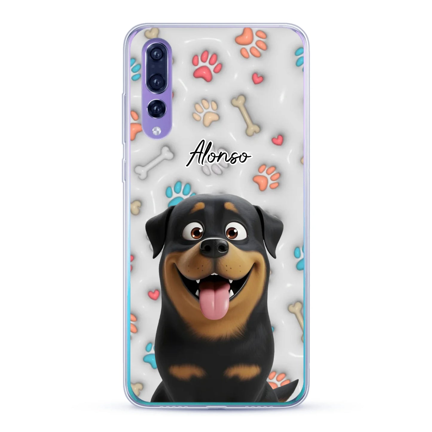 Mis patitas preferidas (Efecto 3D) - Funda personalizada