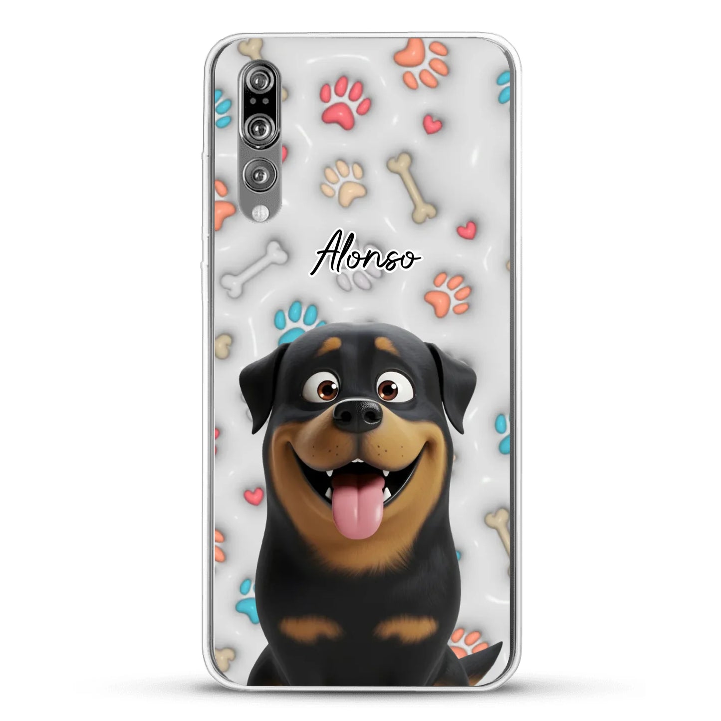 Mis patitas preferidas (Efecto 3D) - Funda personalizada