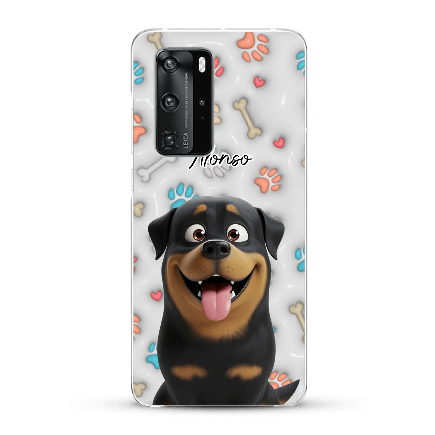 Mis patitas preferidas (Efecto 3D) - Funda personalizada