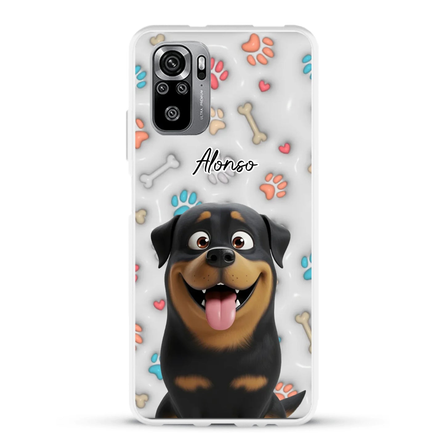 Mis patitas preferidas (Efecto 3D) - Funda personalizada