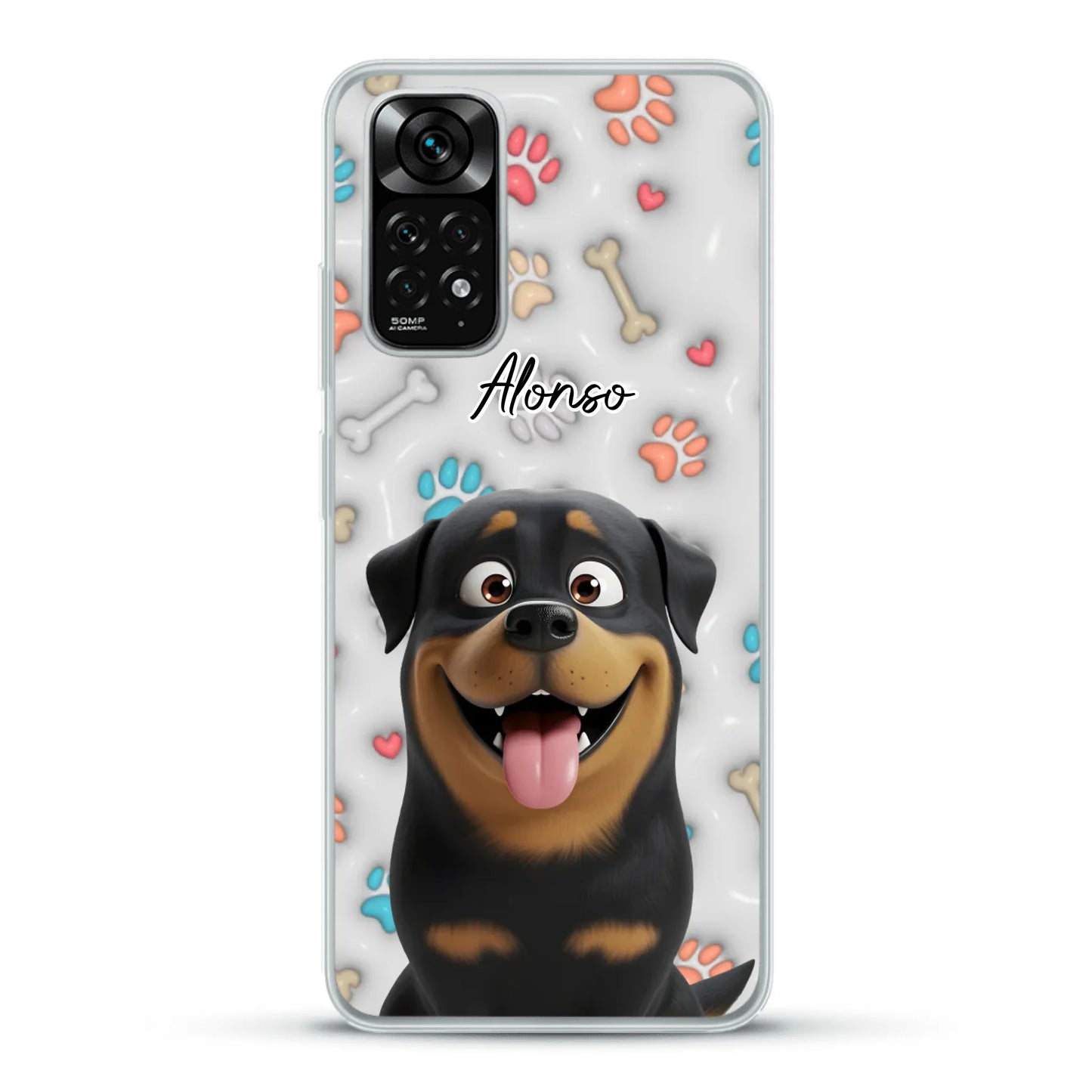 Mis patitas preferidas (Efecto 3D) - Funda personalizada