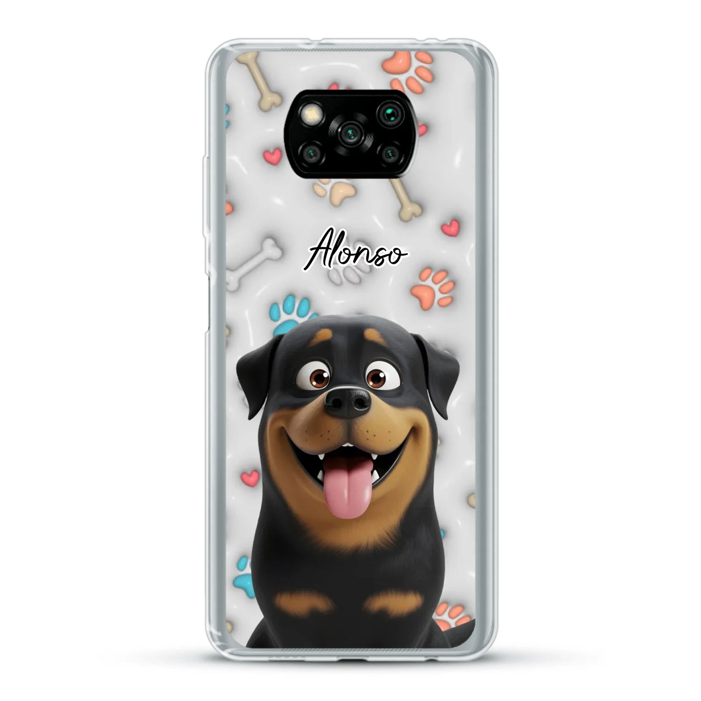 Mis patitas preferidas (Efecto 3D) - Funda personalizada