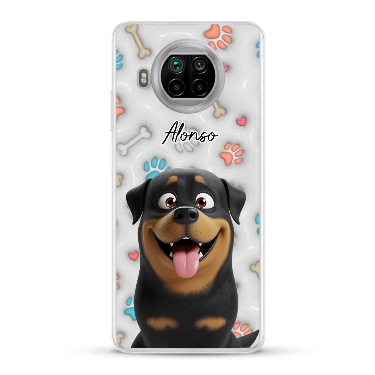 Mis patitas preferidas (Efecto 3D) - Funda personalizada