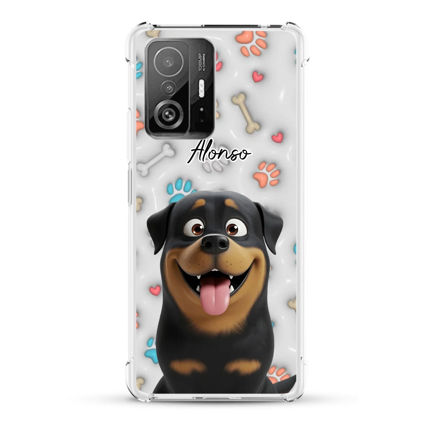 Mis patitas preferidas (Efecto 3D) - Funda personalizada