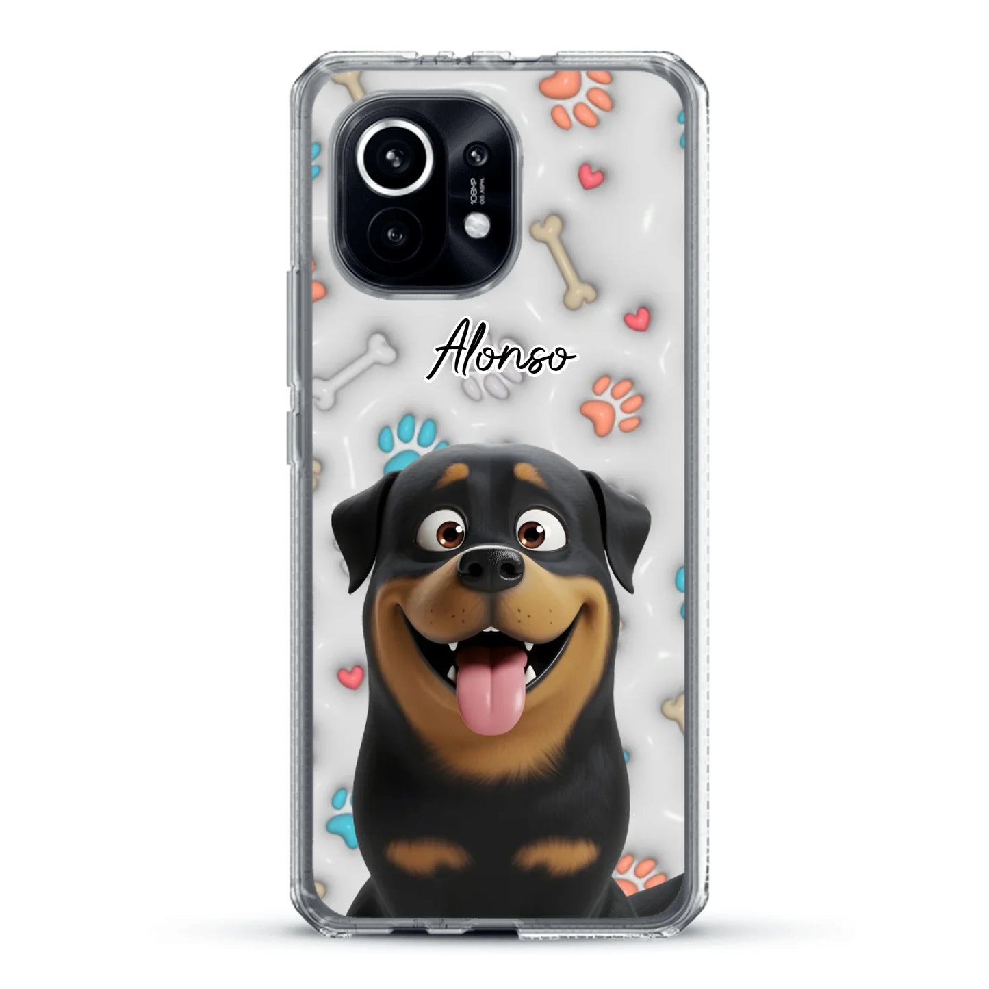 Mis patitas preferidas (Efecto 3D) - Funda personalizada