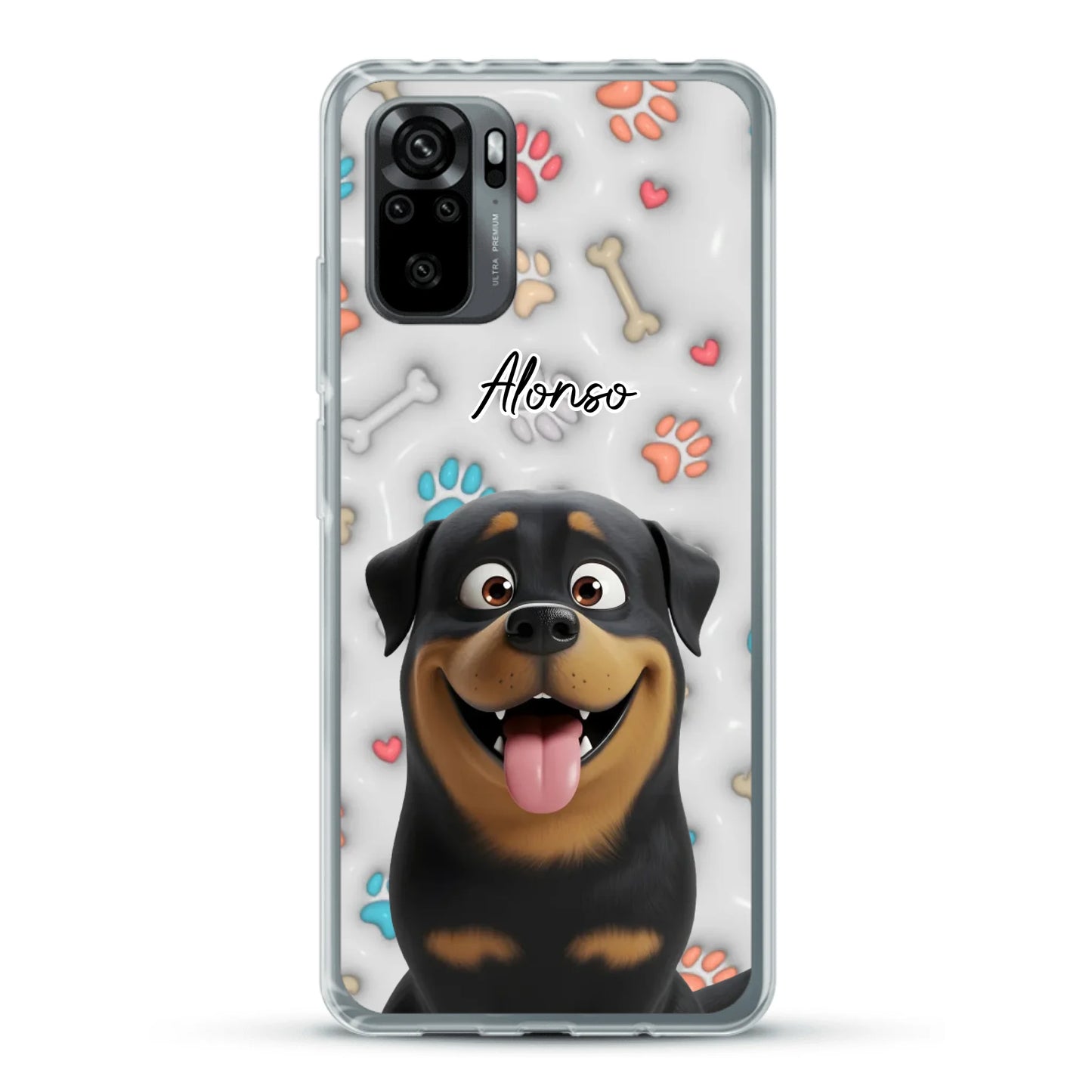 Mis patitas preferidas (Efecto 3D) - Funda personalizada