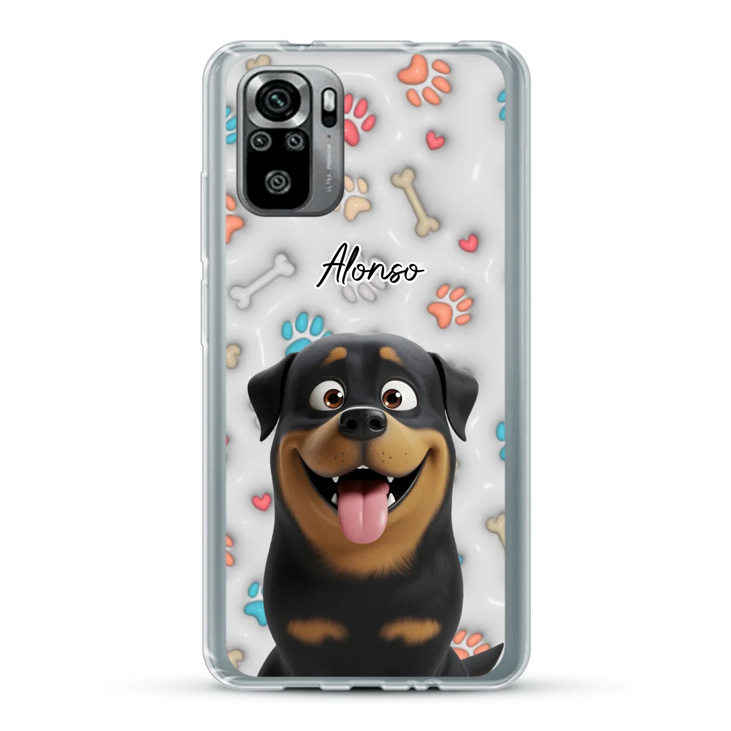 Mis patitas preferidas (Efecto 3D) - Funda personalizada