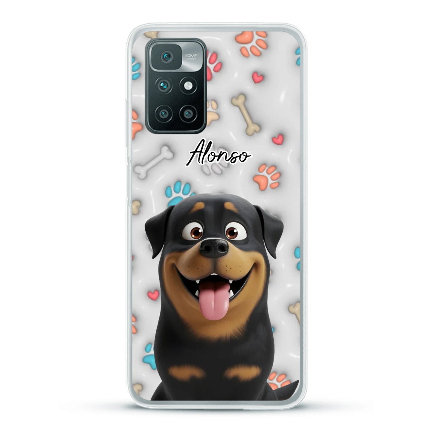 Mis patitas preferidas (Efecto 3D) - Funda personalizada