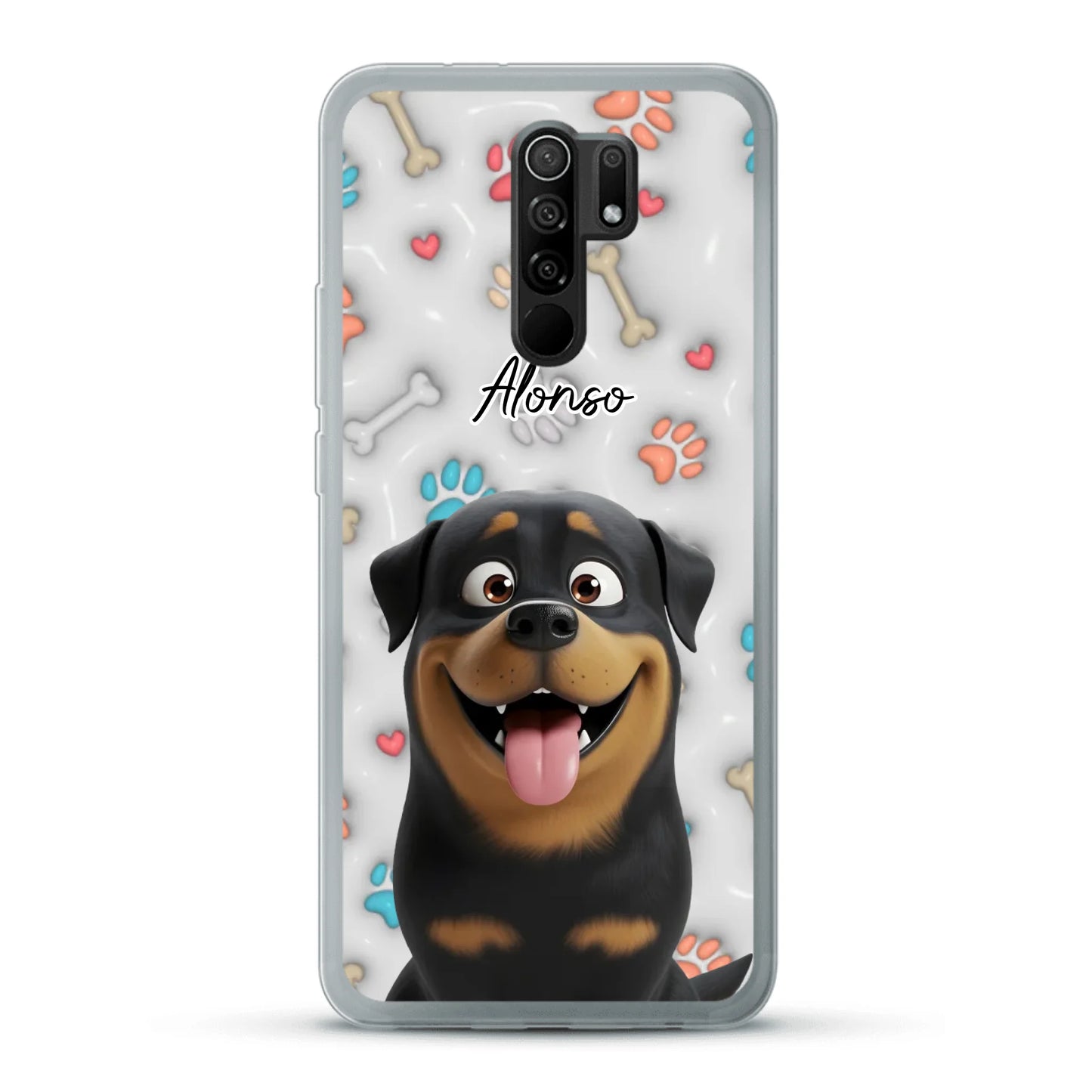 Mis patitas preferidas (Efecto 3D) - Funda personalizada