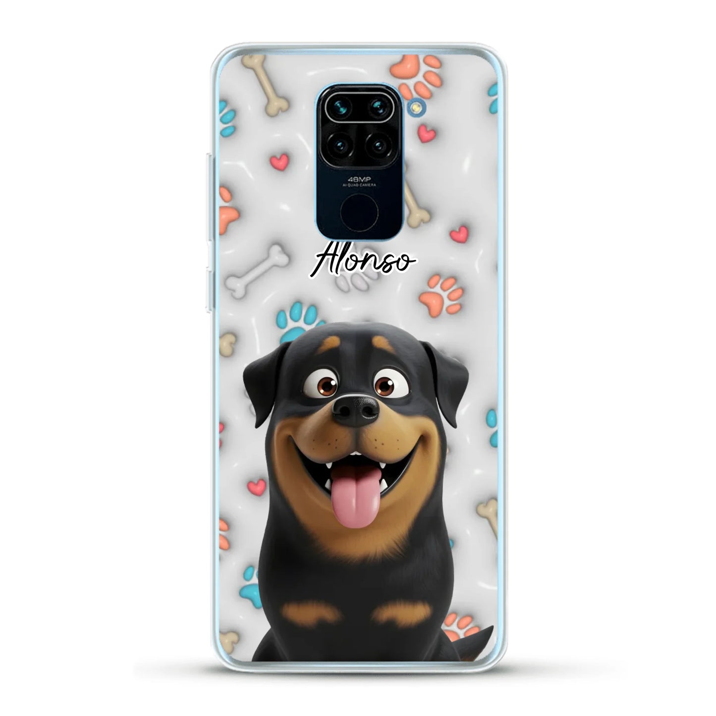 Mis patitas preferidas (Efecto 3D) - Funda personalizada