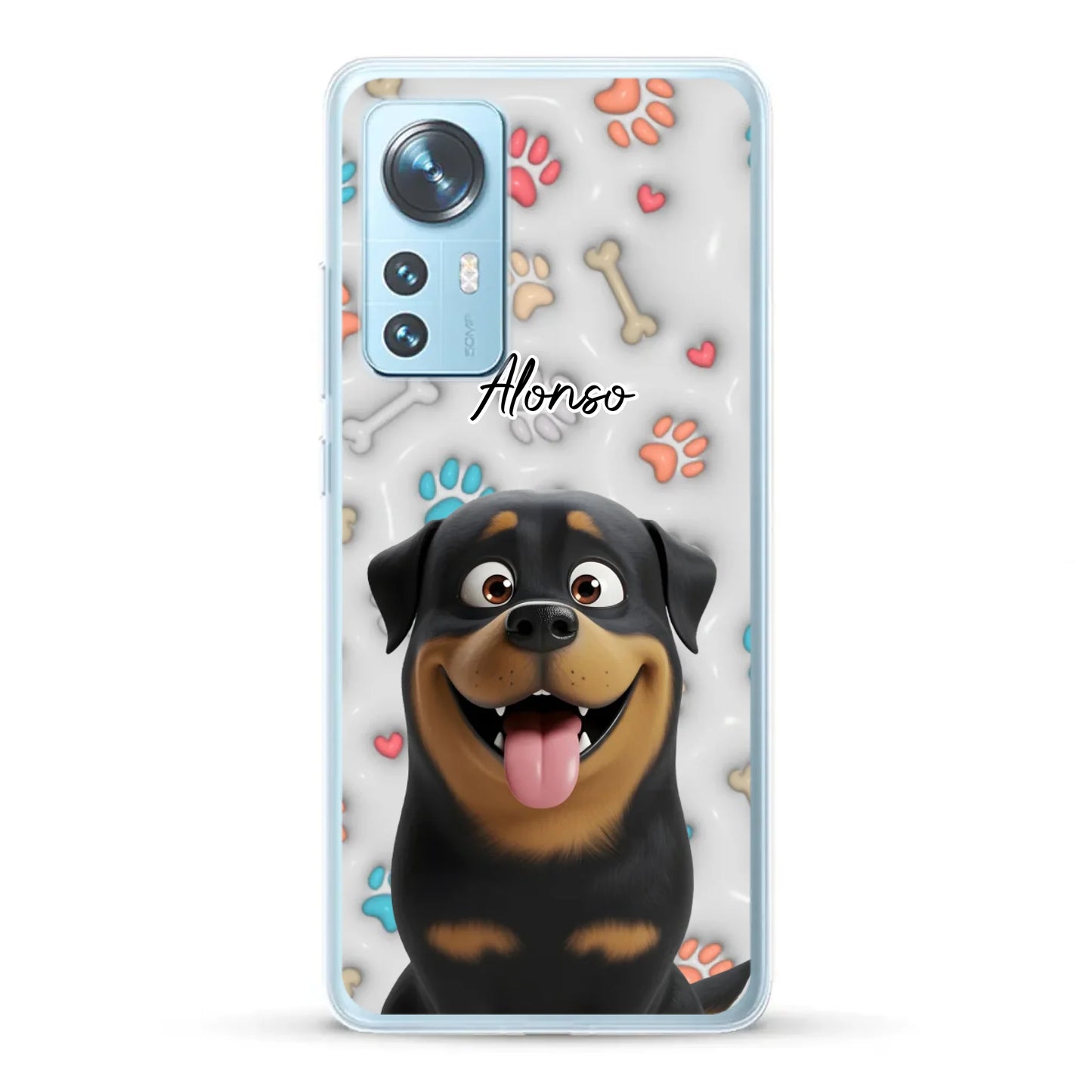Mis patitas preferidas (Efecto 3D) - Funda personalizada