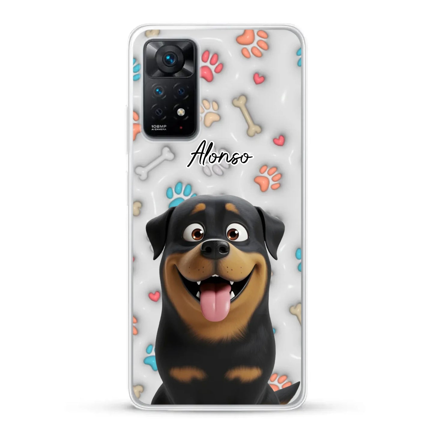 Mis patitas preferidas (Efecto 3D) - Funda personalizada