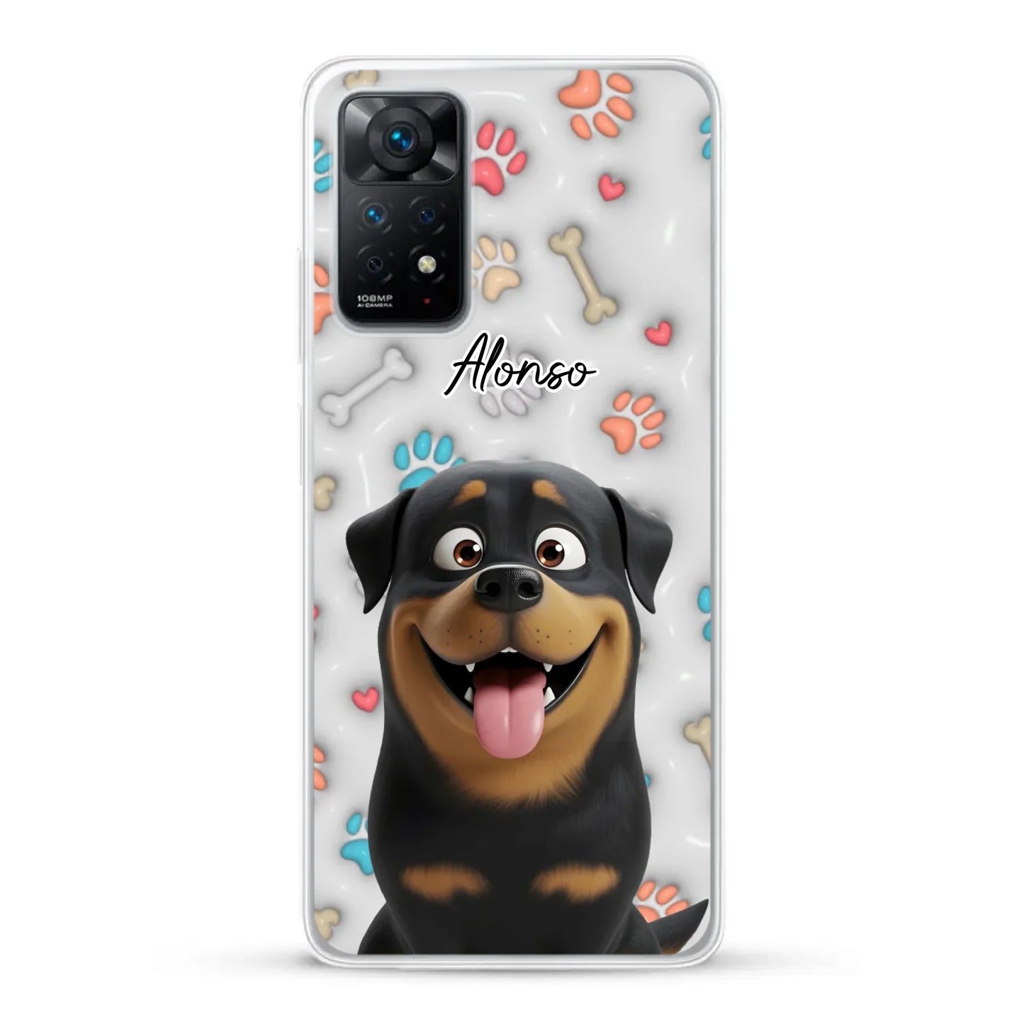 Mis patitas preferidas (Efecto 3D) - Funda personalizada