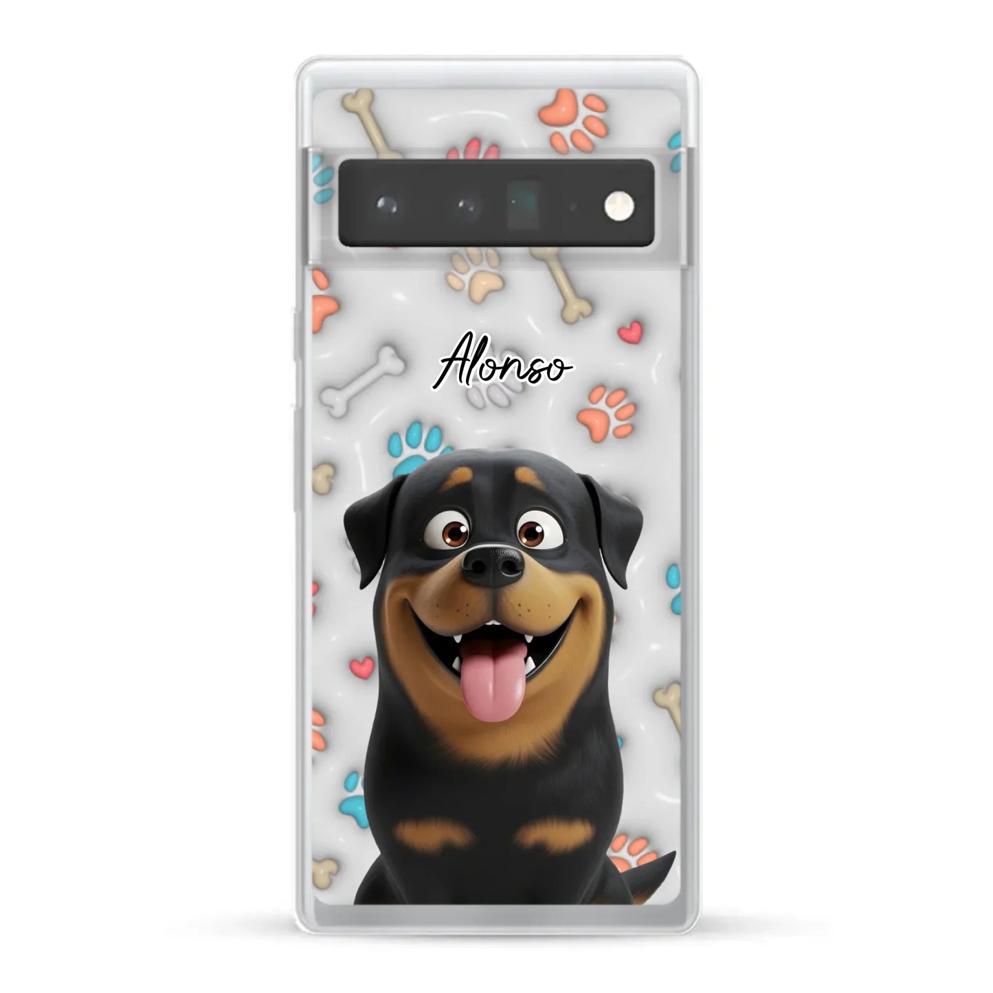 Mis patitas preferidas (Efecto 3D) - Funda personalizada