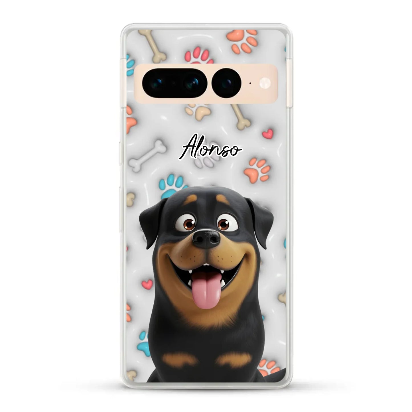 Mis patitas preferidas (Efecto 3D) - Funda personalizada
