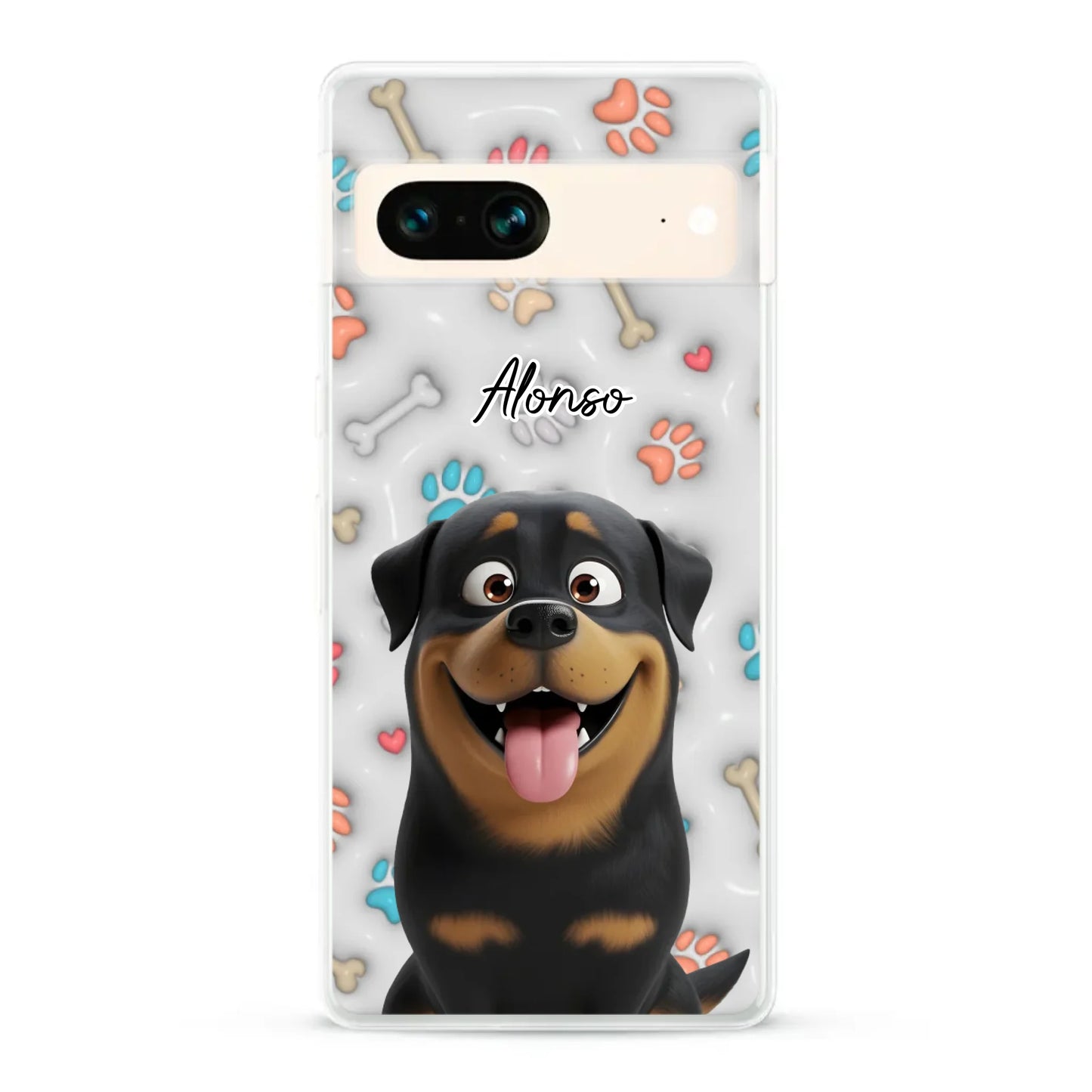 Mis patitas preferidas (Efecto 3D) - Funda personalizada