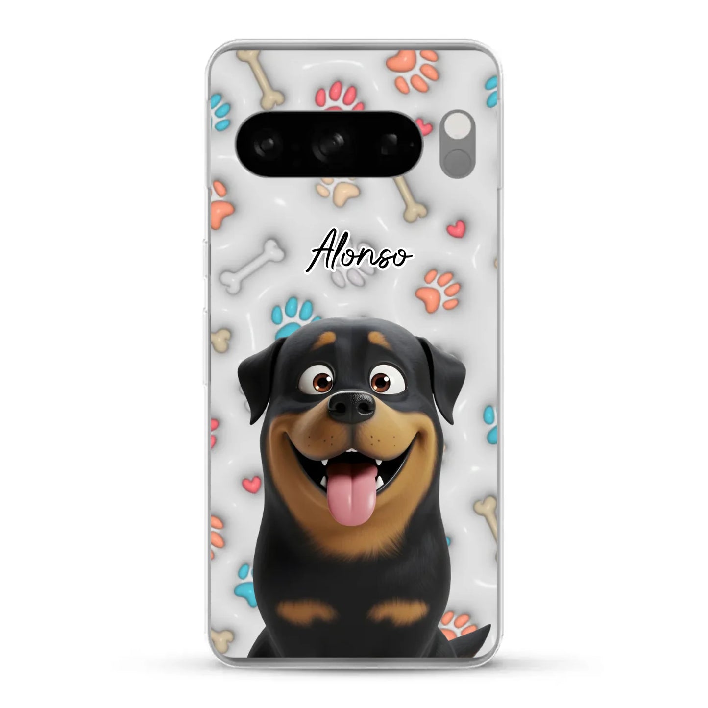 Mis patitas preferidas (Efecto 3D) - Funda personalizada