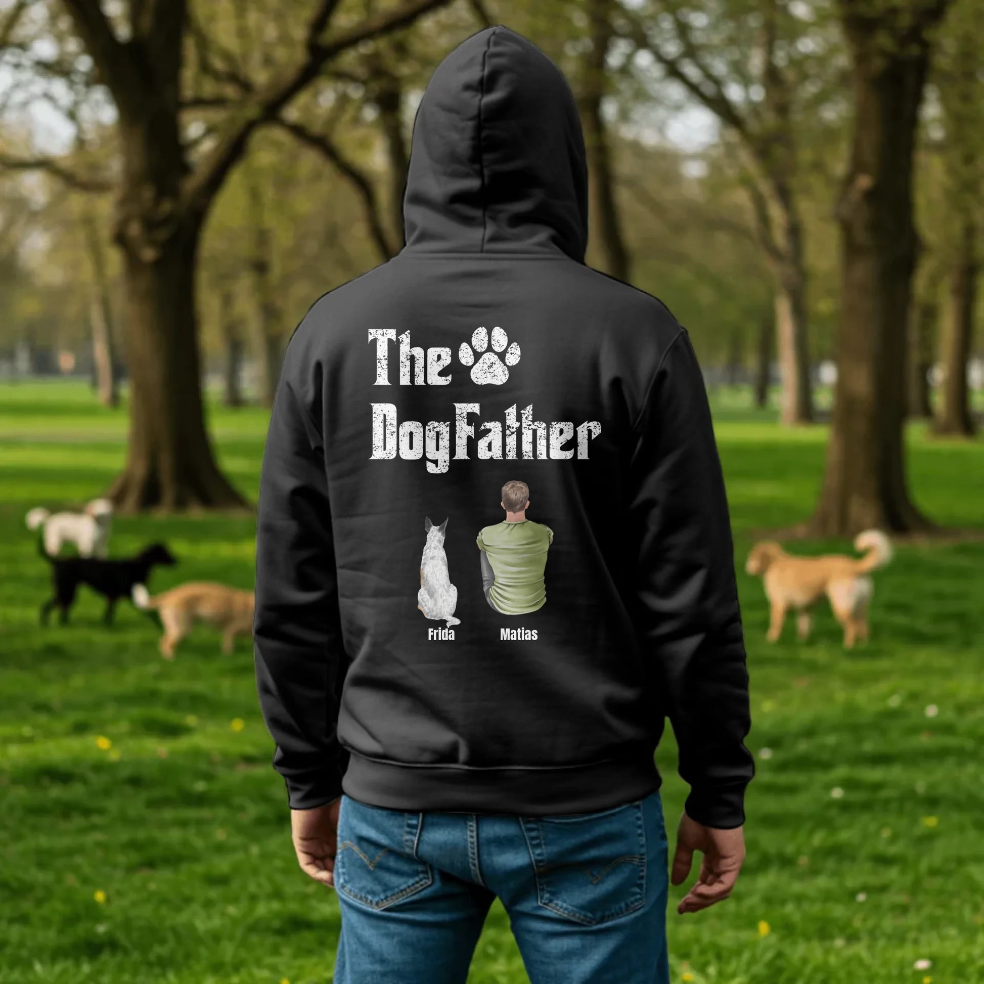 Man in Dog Park - Black