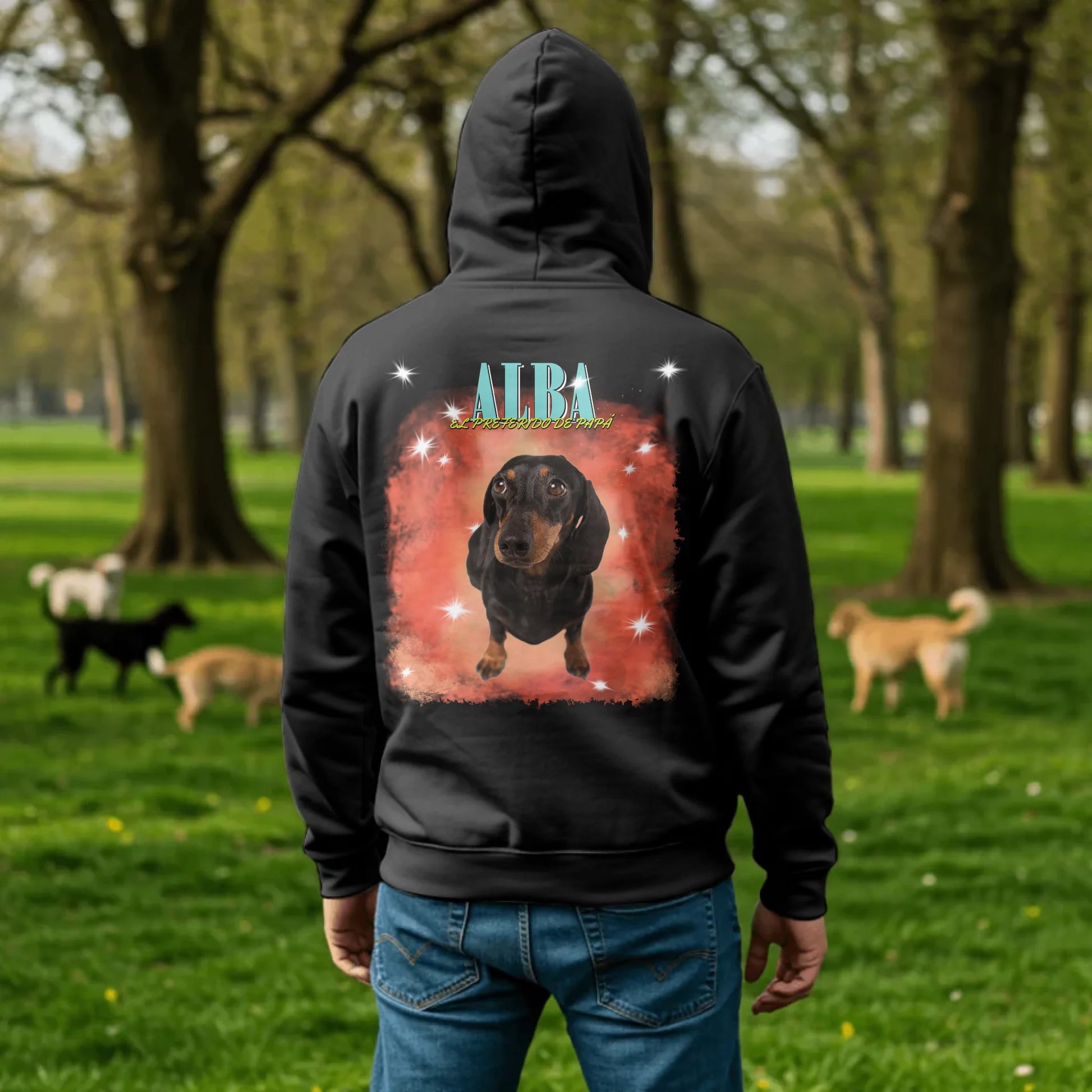 Man in Dog Park - Black