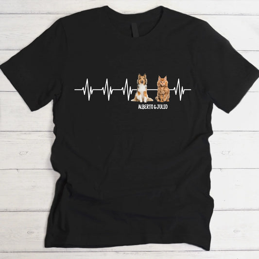 Latido del corazón peludito - Camiseta personalizada