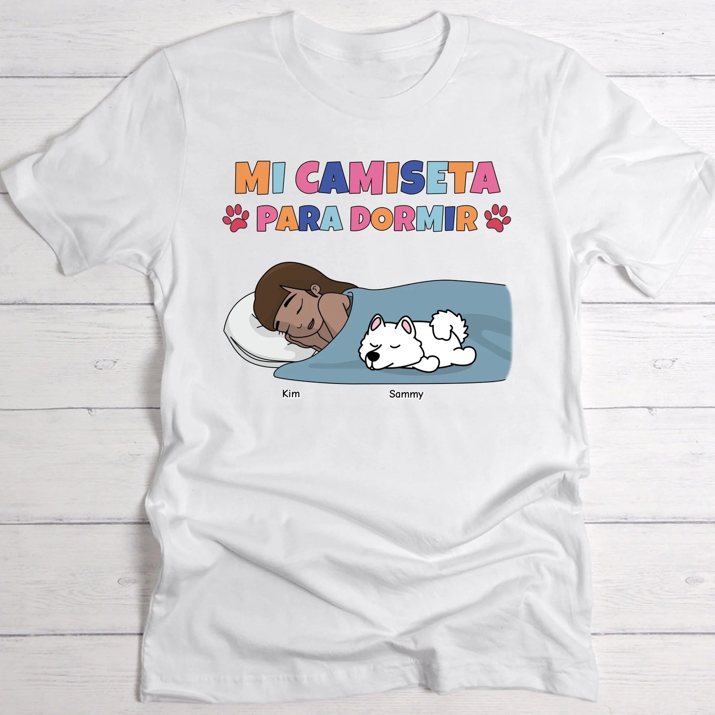 Mi camiseta para dormir - Camiseta personalizada