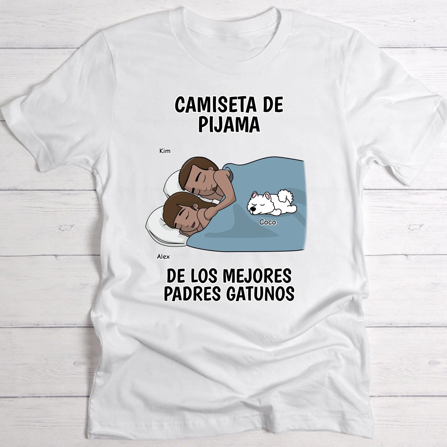 Los mejores pelupadres están durmiendo - Camiseta personalizada