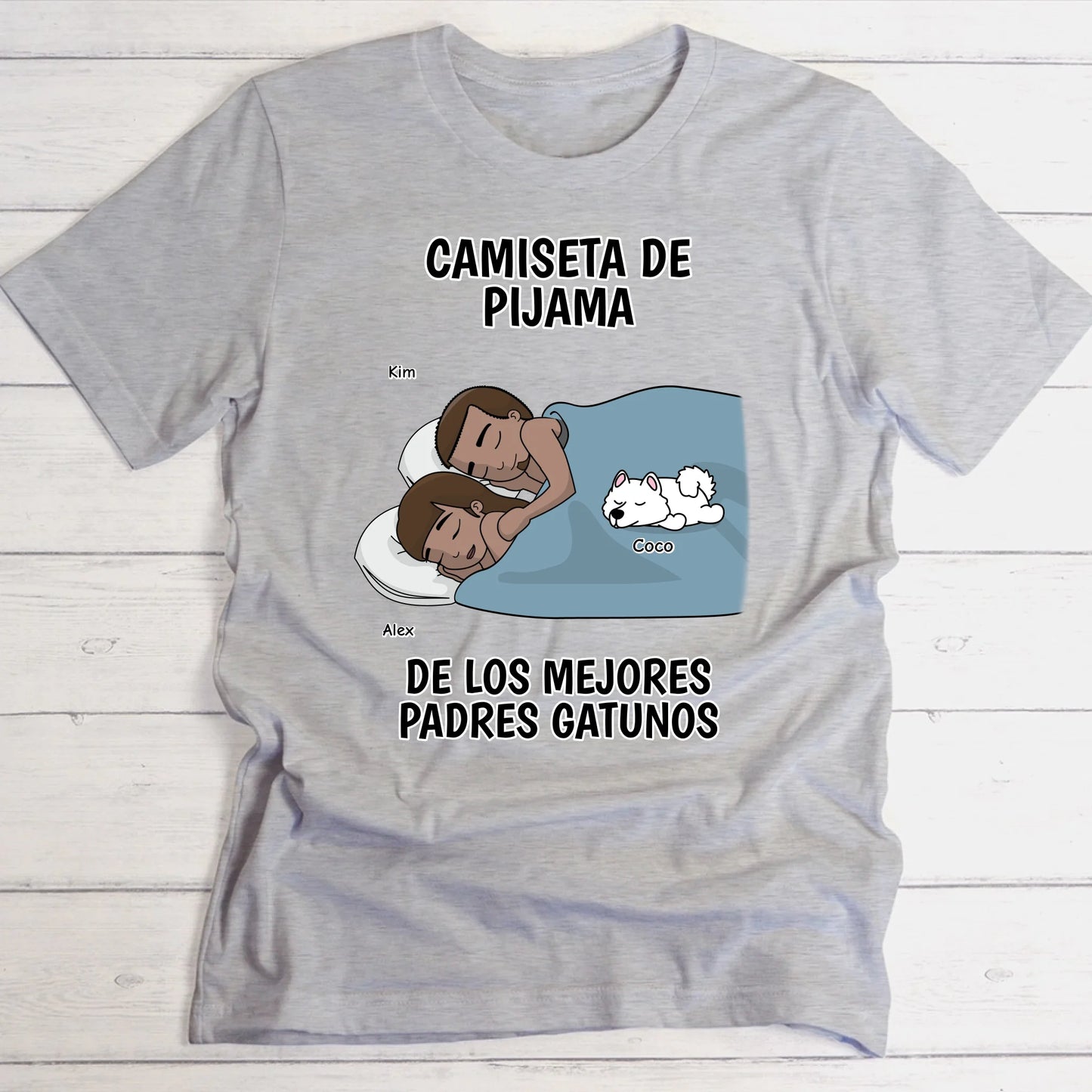 Los mejores pelupadres están durmiendo - Camiseta personalizada