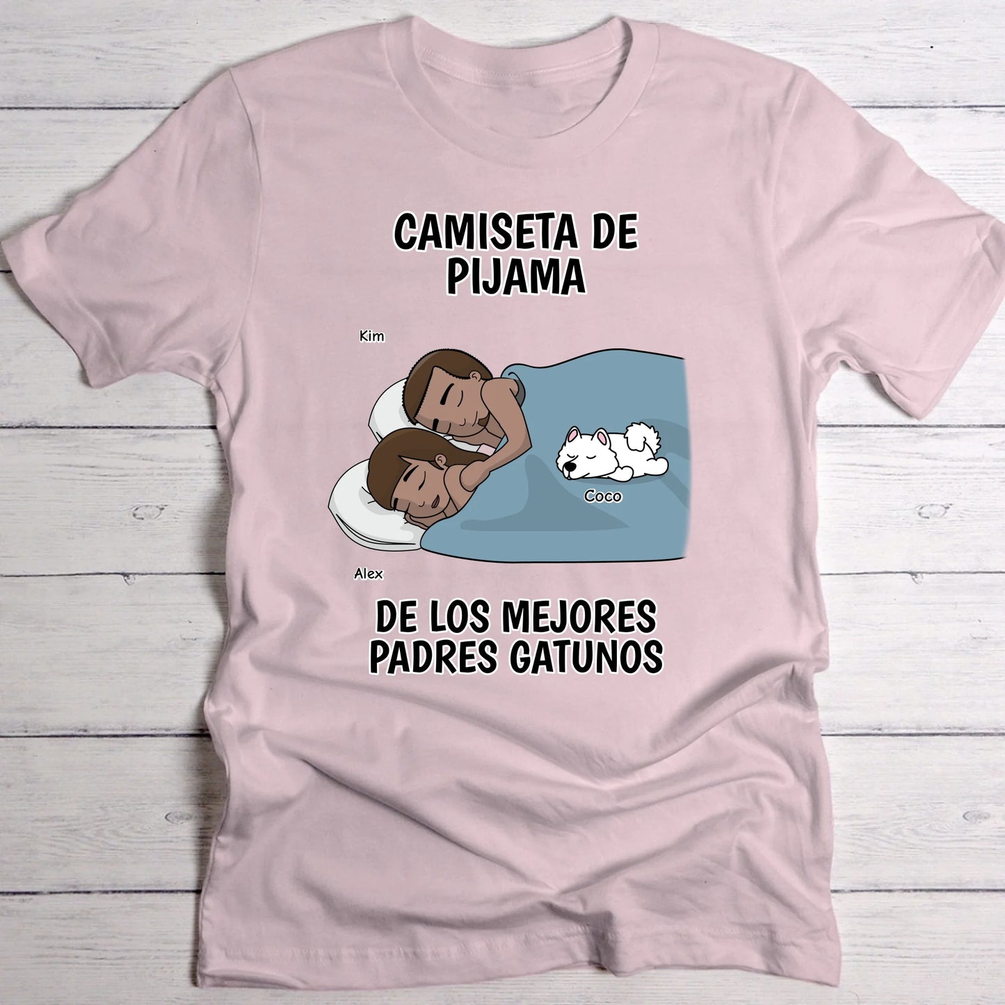 Los mejores pelupadres están durmiendo - Camiseta personalizada