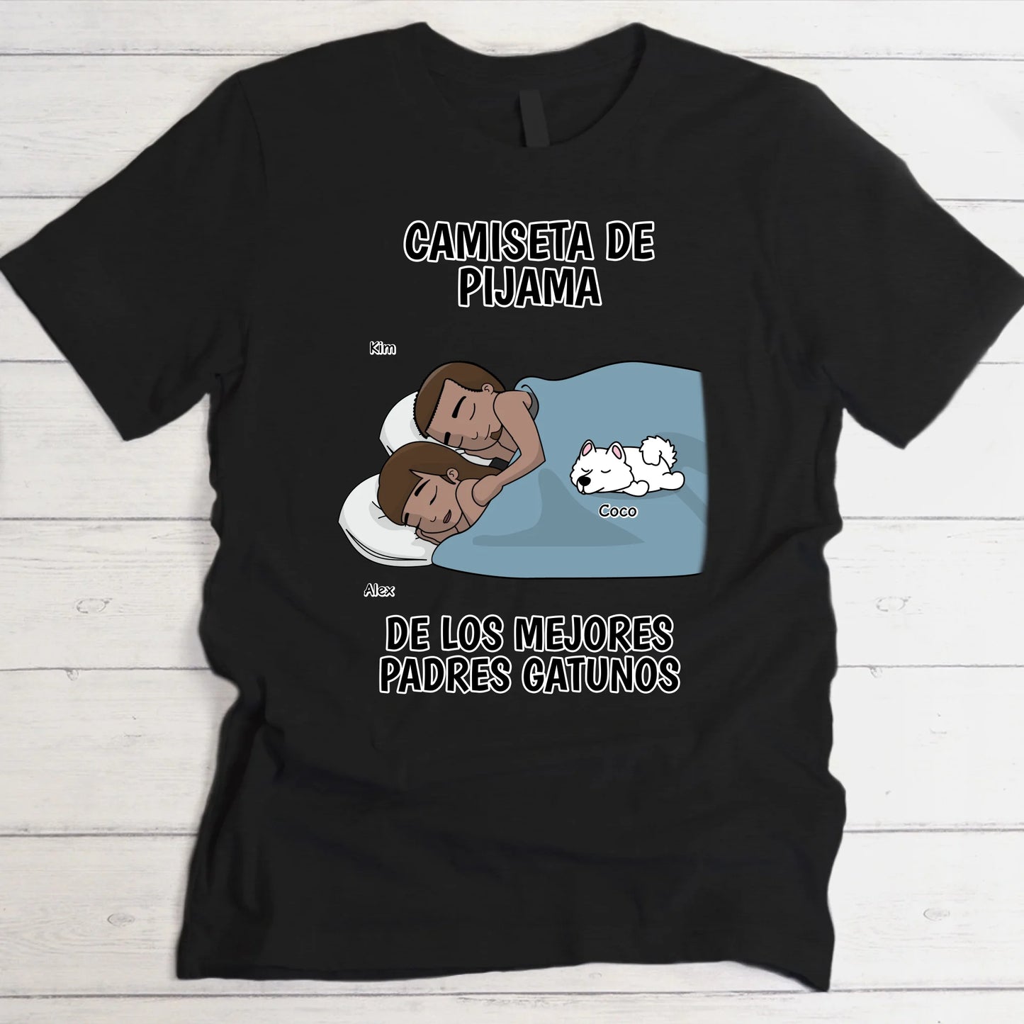 Los mejores pelupadres están durmiendo - Camiseta personalizada