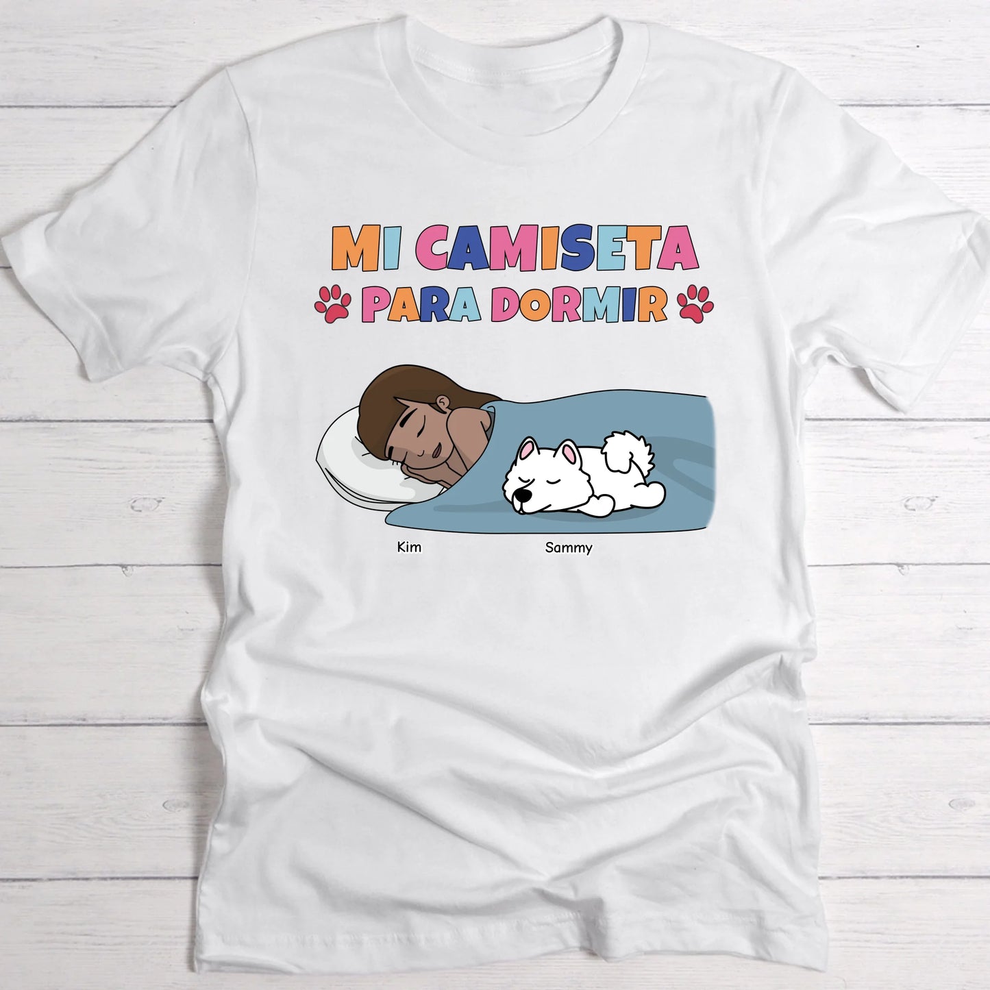Mi camiseta para dormir - Camiseta personalizada