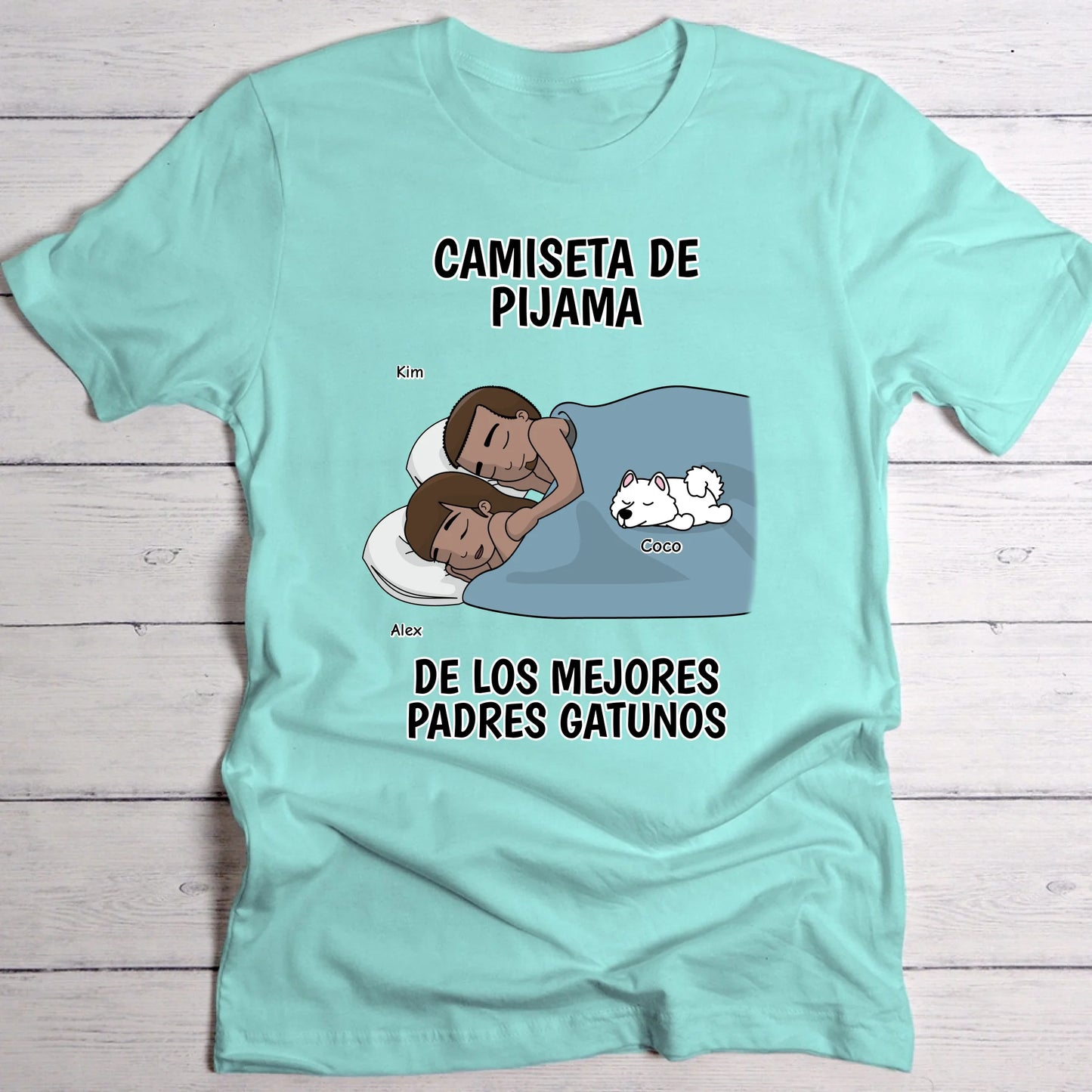 Los mejores pelupadres están durmiendo - Camiseta personalizada