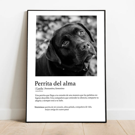 Definición animalito del alma - Póster personalizado