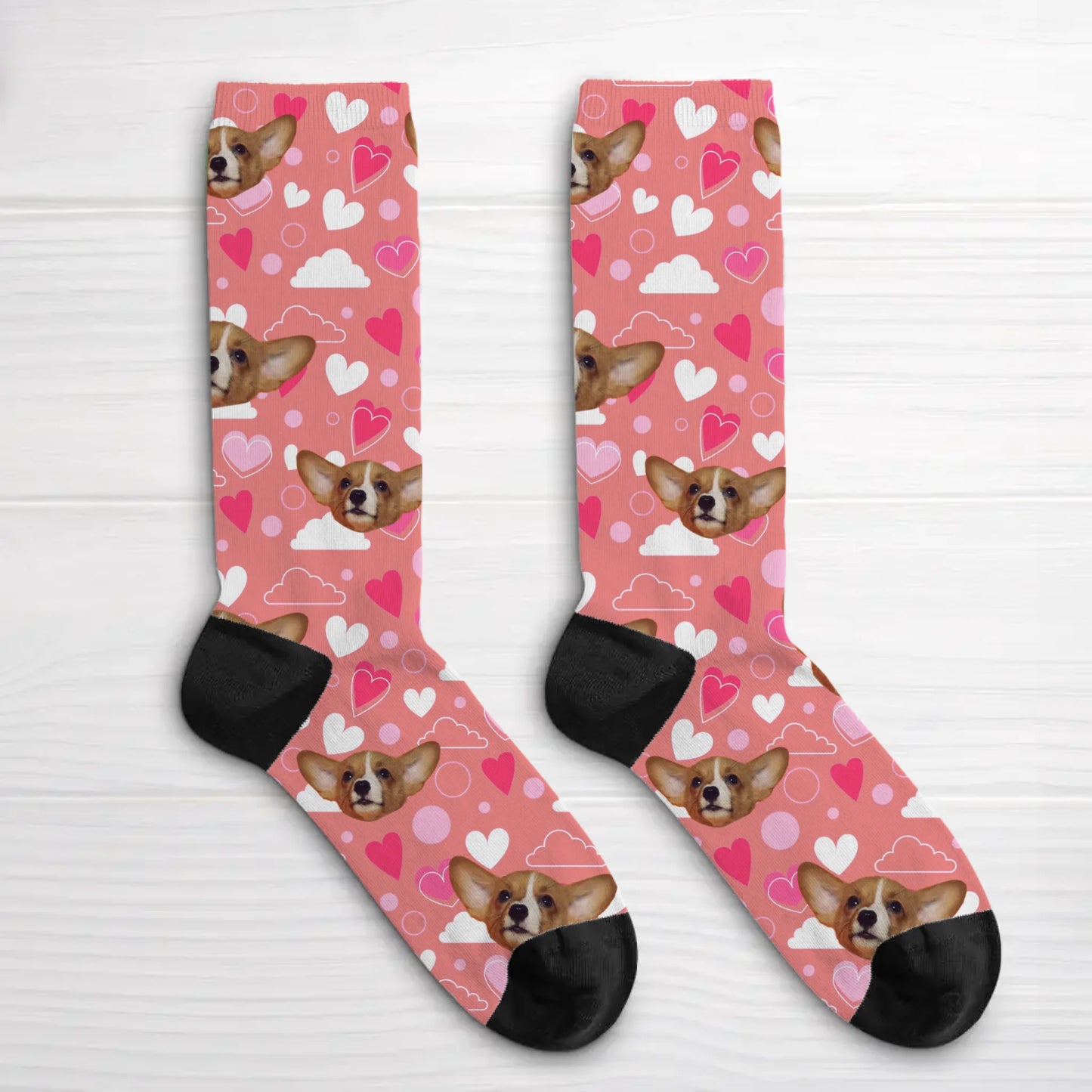 Fantasía de corazones - Calcetines personalizados