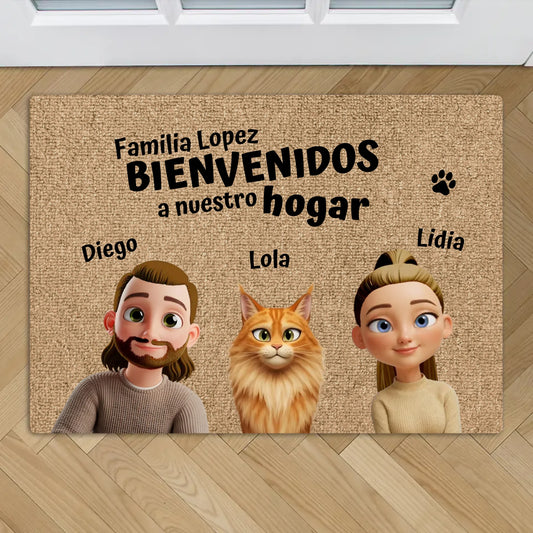Nuestro hogar - Felpudo personalizado