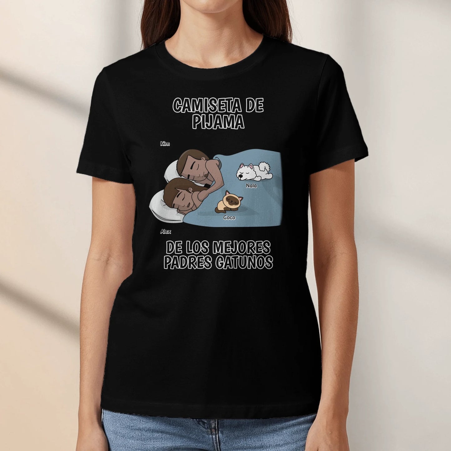 Los mejores pelupadres están durmiendo - Camiseta personalizada