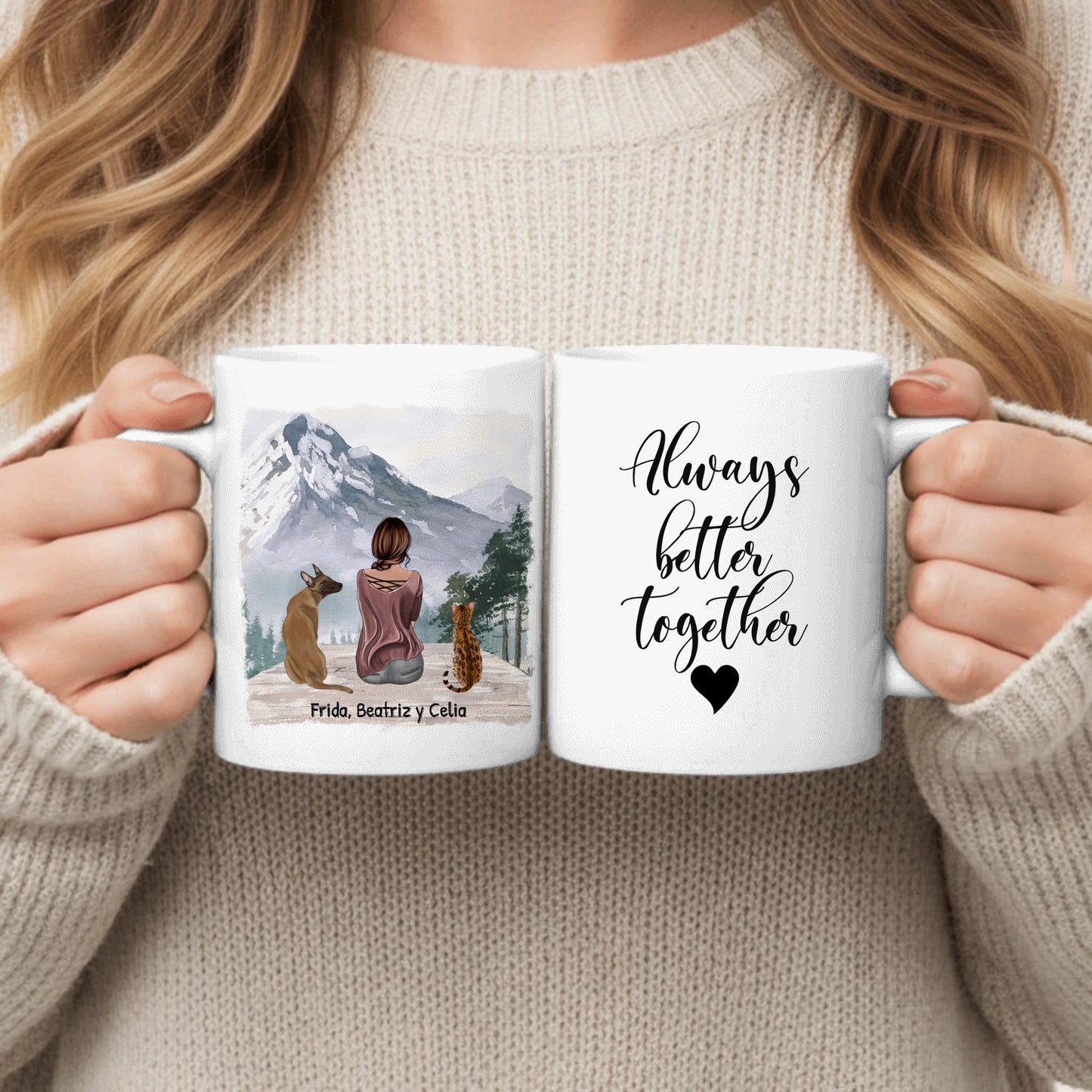 Siempre conmigo - Taza personalizada